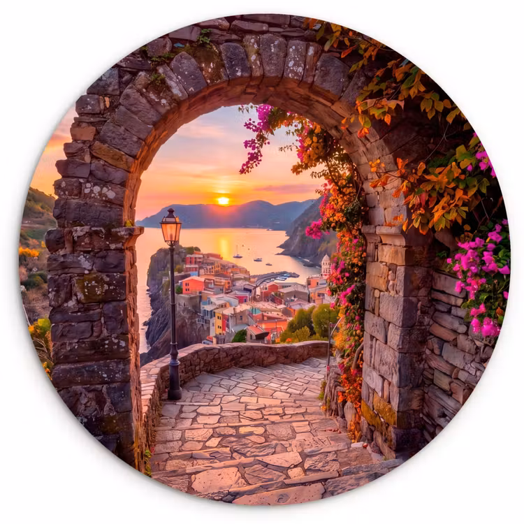 Forexbild Rund - Bogen – Küste – Sonnenuntergang — 1