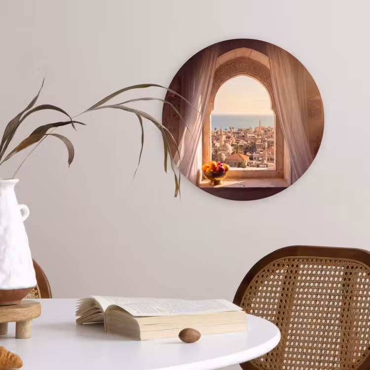 Forexbild Rund - Fenster – Stadt – Meer — 4