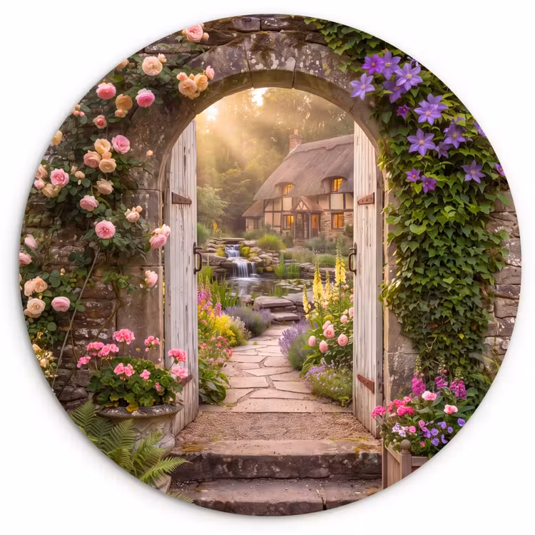 Forexbild Rund - Haus – Garten – Natur — 1