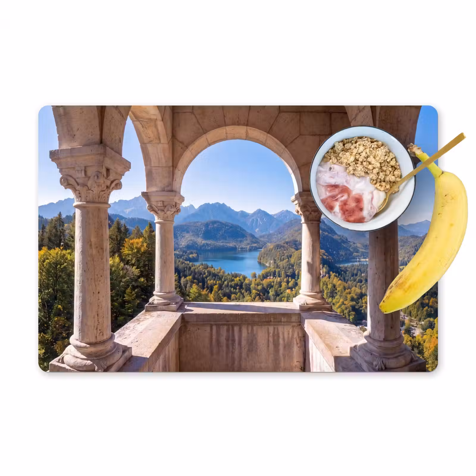Tischset - 6 Stück - Bogen – Aussicht – Landschaft — 1