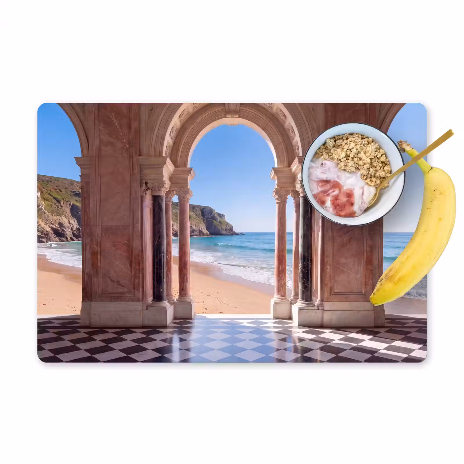 Tischset - 6 Stück - Bogen – Strand – Meer — 1