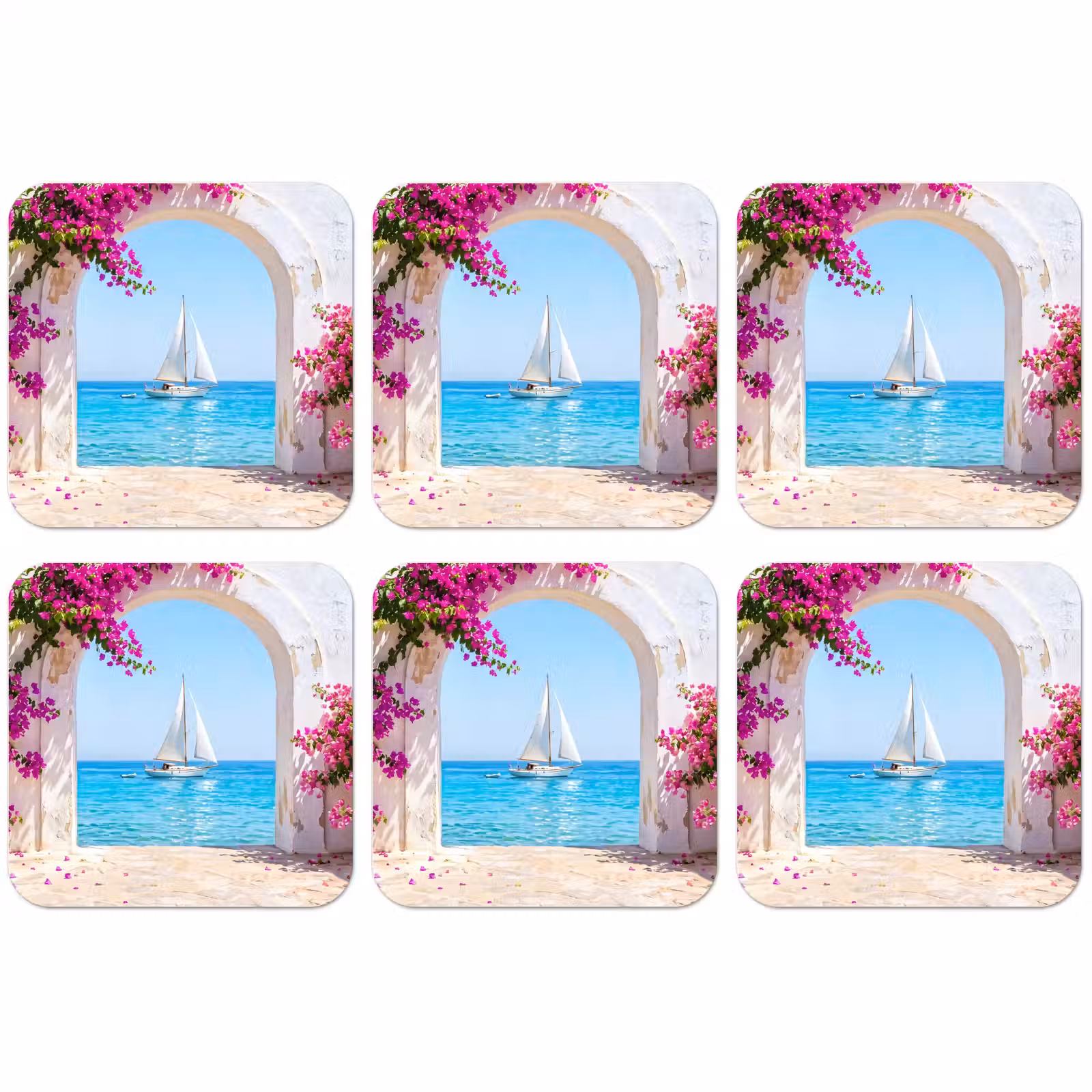 Untersetzer - Blumen – Meer – Sommer — 1
