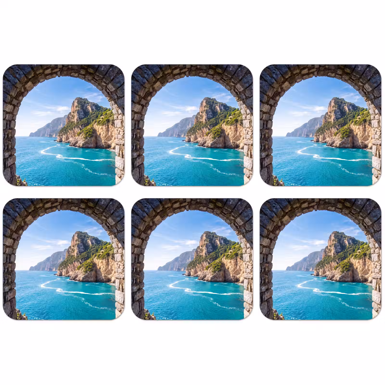 Untersetzer - Bogen – Meer – Natur — 1