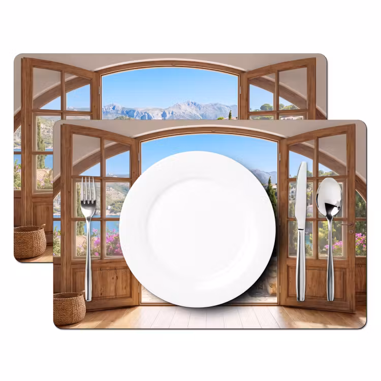 Tischset - 6 Stück - Aussicht – Bucht – Natur — 2