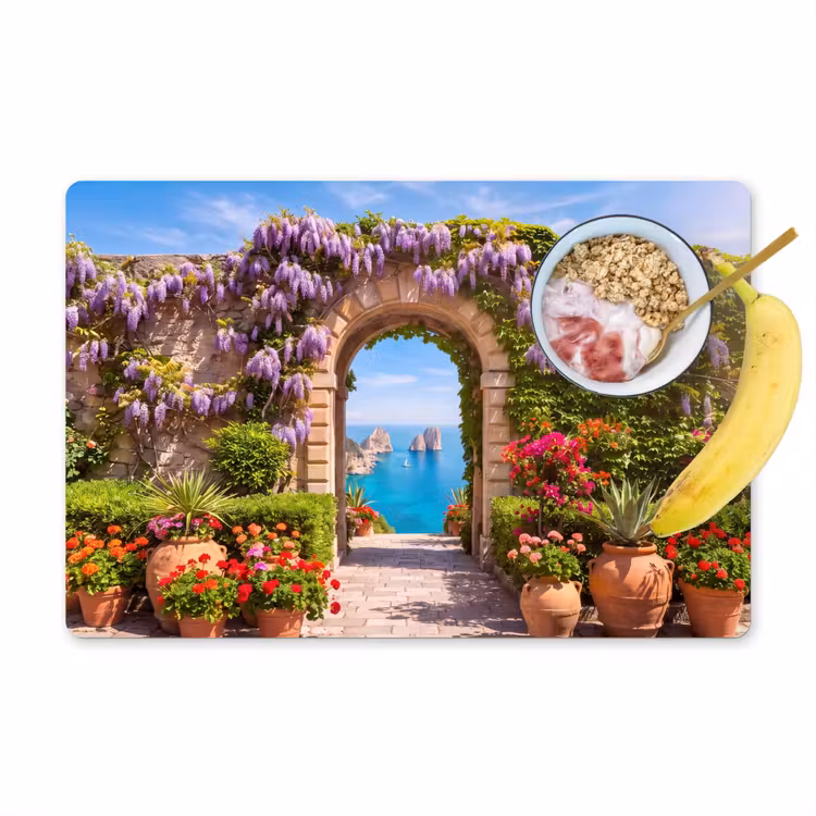 Tischset - 6 Stück - Blumen – Garten – Landschaft — 1