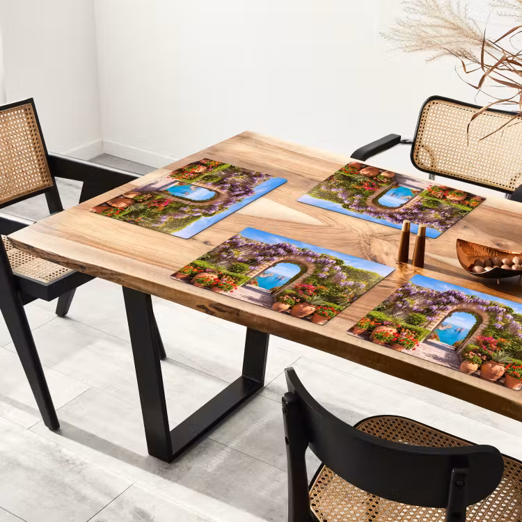 Tischset - 6 Stück - Blumen – Garten – Landschaft — 3