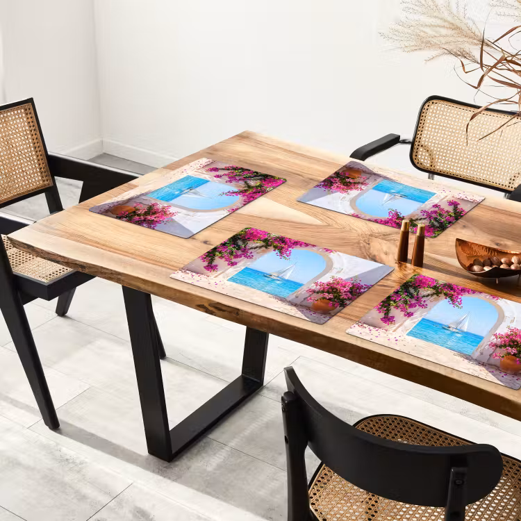 Tischset - 6 Stück - Blumen – Meer – Sommer — 3