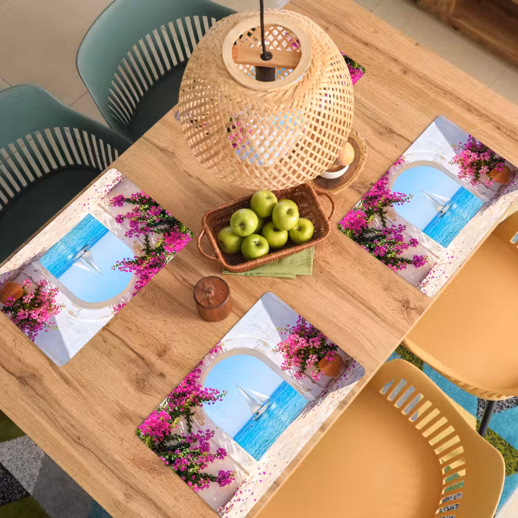 Tischset - 6 Stück - Blumen – Meer – Sommer — 4