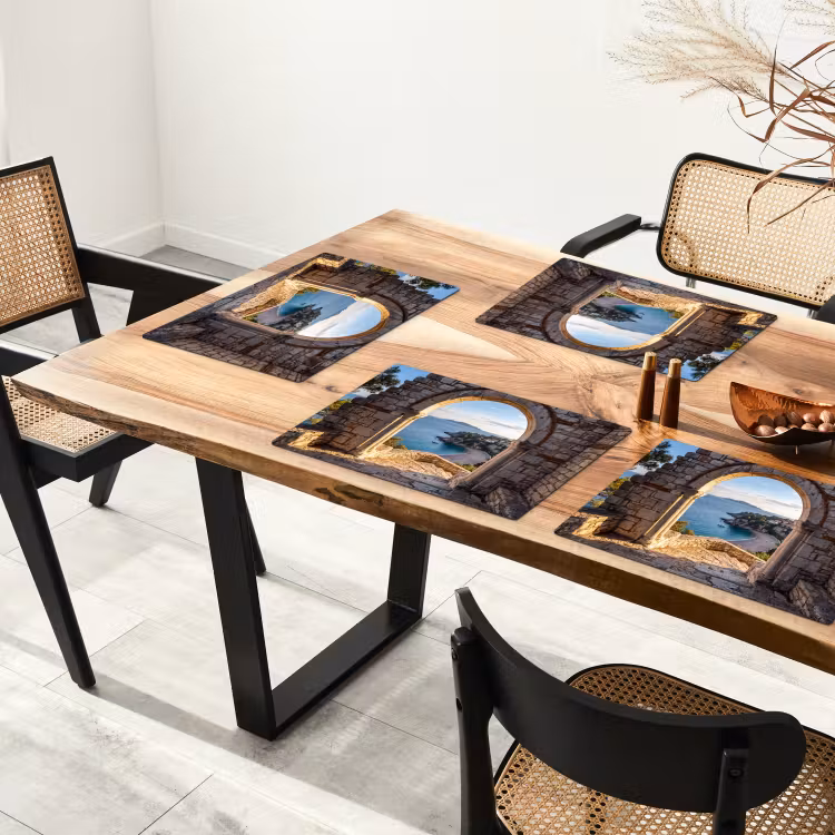 Tischset - 6 Stück - Bogen – Küste – Natur — 3