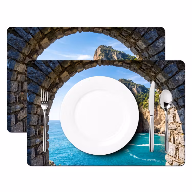 Tischset - 6 Stück - Bogen – Meer – Natur — 2