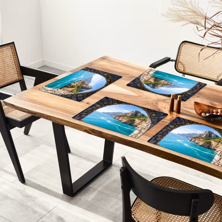Tischset - 6 Stück - Bogen – Meer – Natur — 3