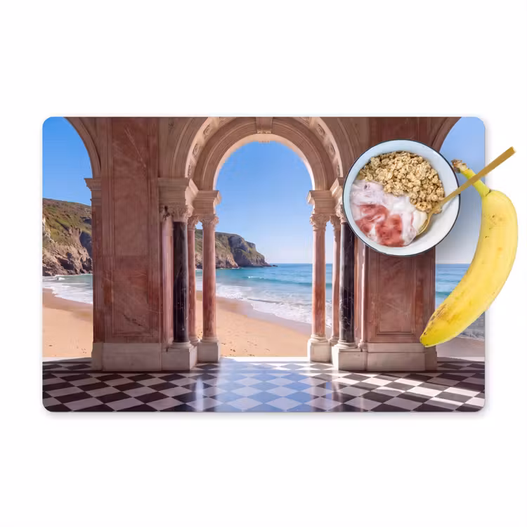 Tischset - 6 Stück - Bogen – Strand – Meer — 1