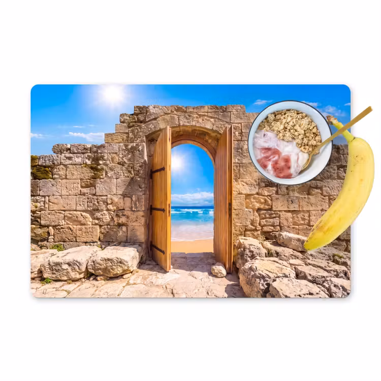 Tischset - 6 Stück - Tür – Strand – Meer — 1