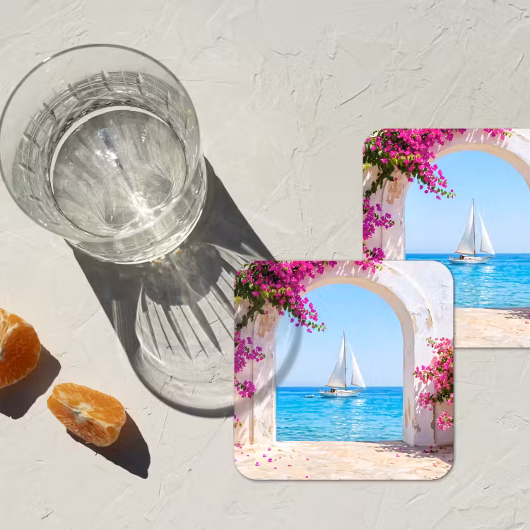 Untersetzer - Blumen – Meer – Sommer — 2