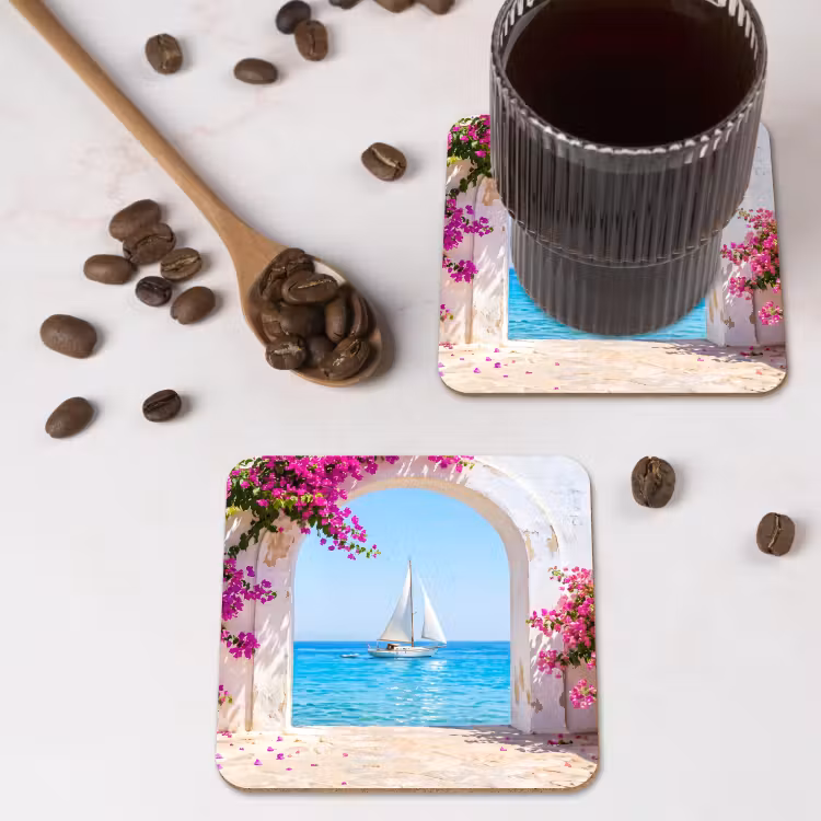 Untersetzer - Blumen – Meer – Sommer — 4