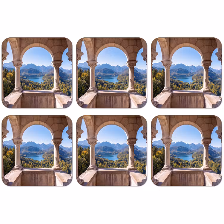 Untersetzer - Bogen – Aussicht – Landschaft — 1