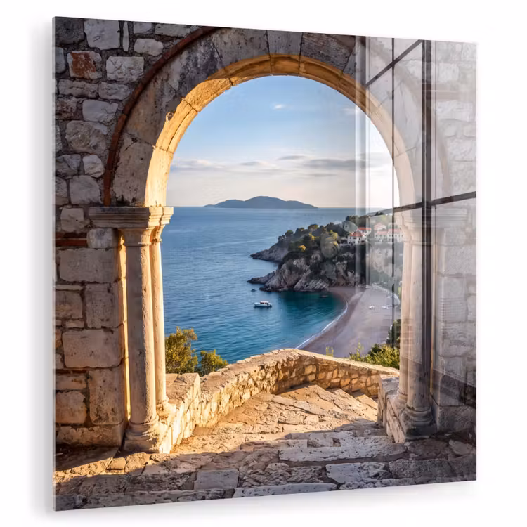 Glasbild - Bogen – Küste – Natur — 1