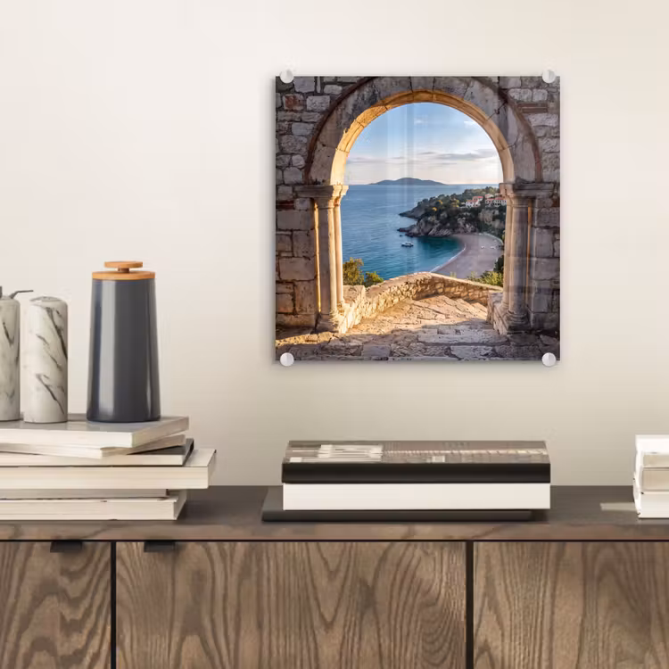 Glasbild - Bogen – Küste – Natur — 2