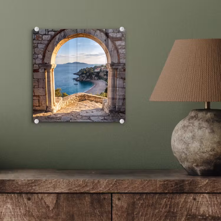 Glasbild - Bogen – Küste – Natur — 4