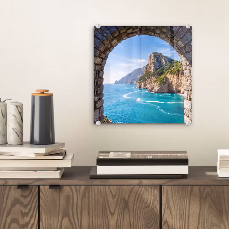 Glasbild - Bogen – Meer – Natur — 2