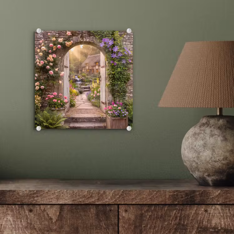 Glasbild - Haus – Garten – Natur — 4