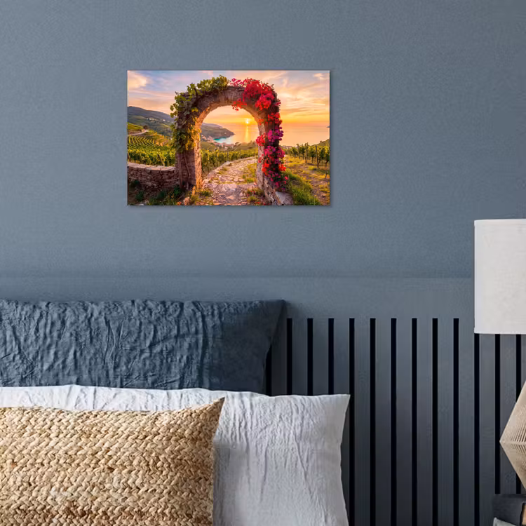 Poster - Bogen – Sonnenuntergang – Küste — 3