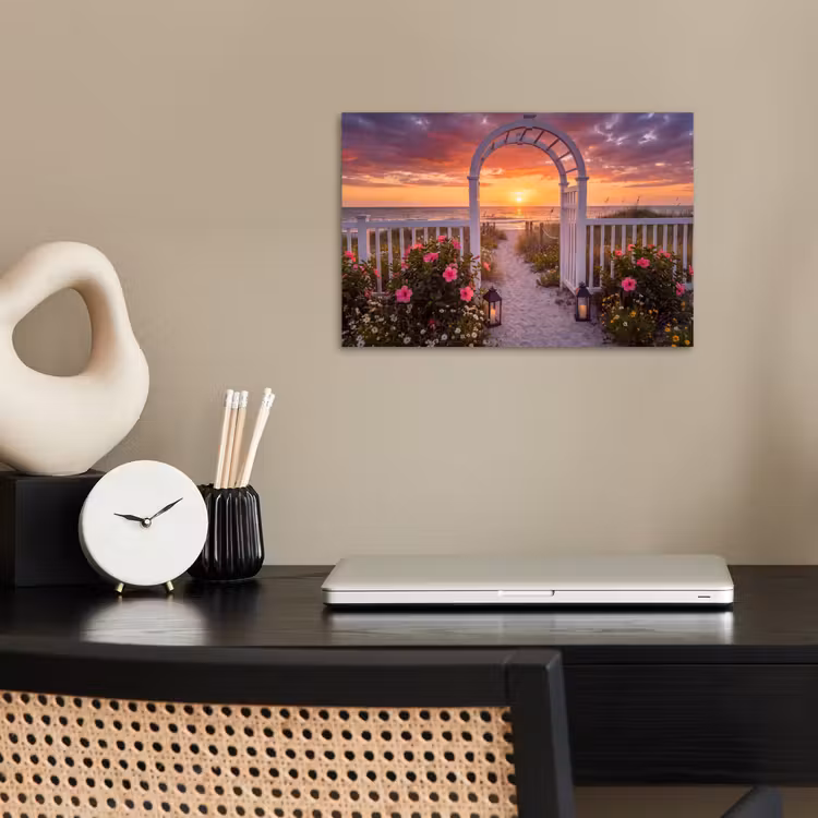 Poster - Meer – Frosch – Blumen — 2