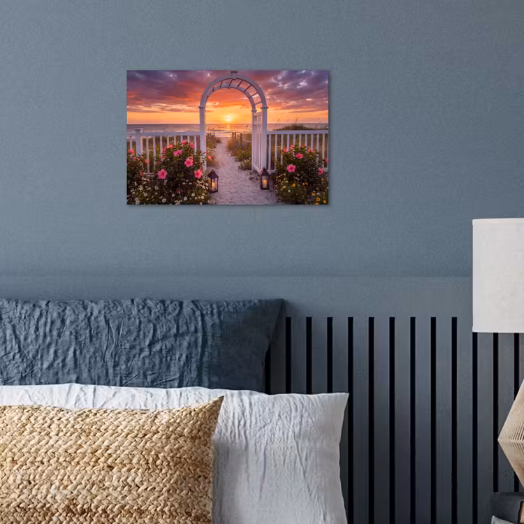 Poster - Meer – Frosch – Blumen — 3