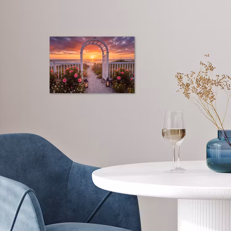 Poster - Meer – Frosch – Blumen — 4