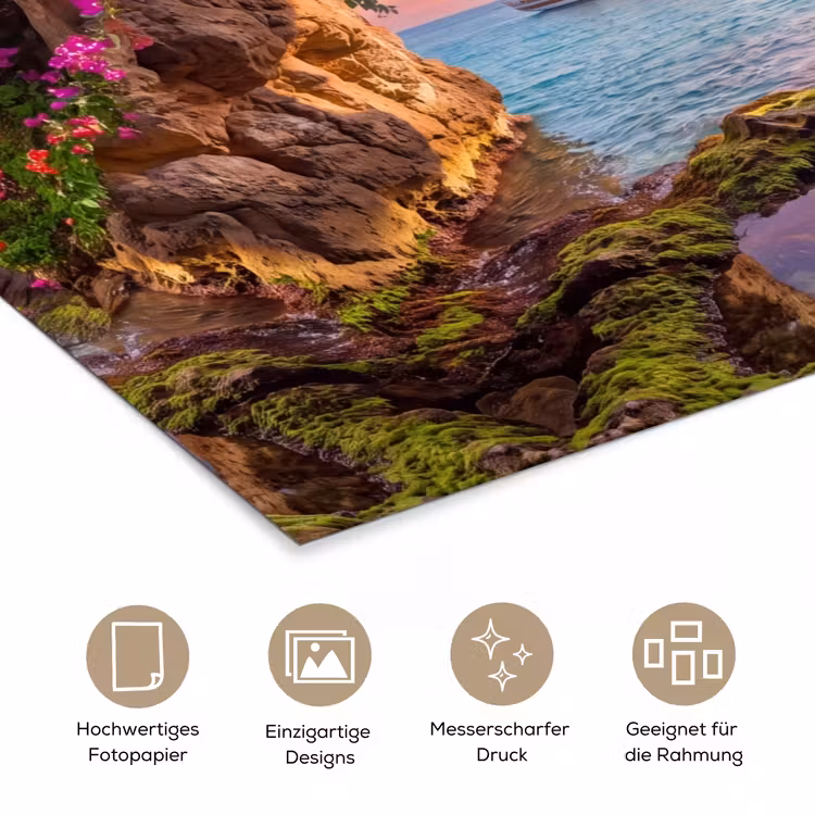Poster - Segelboot – Küste – Natur — 5