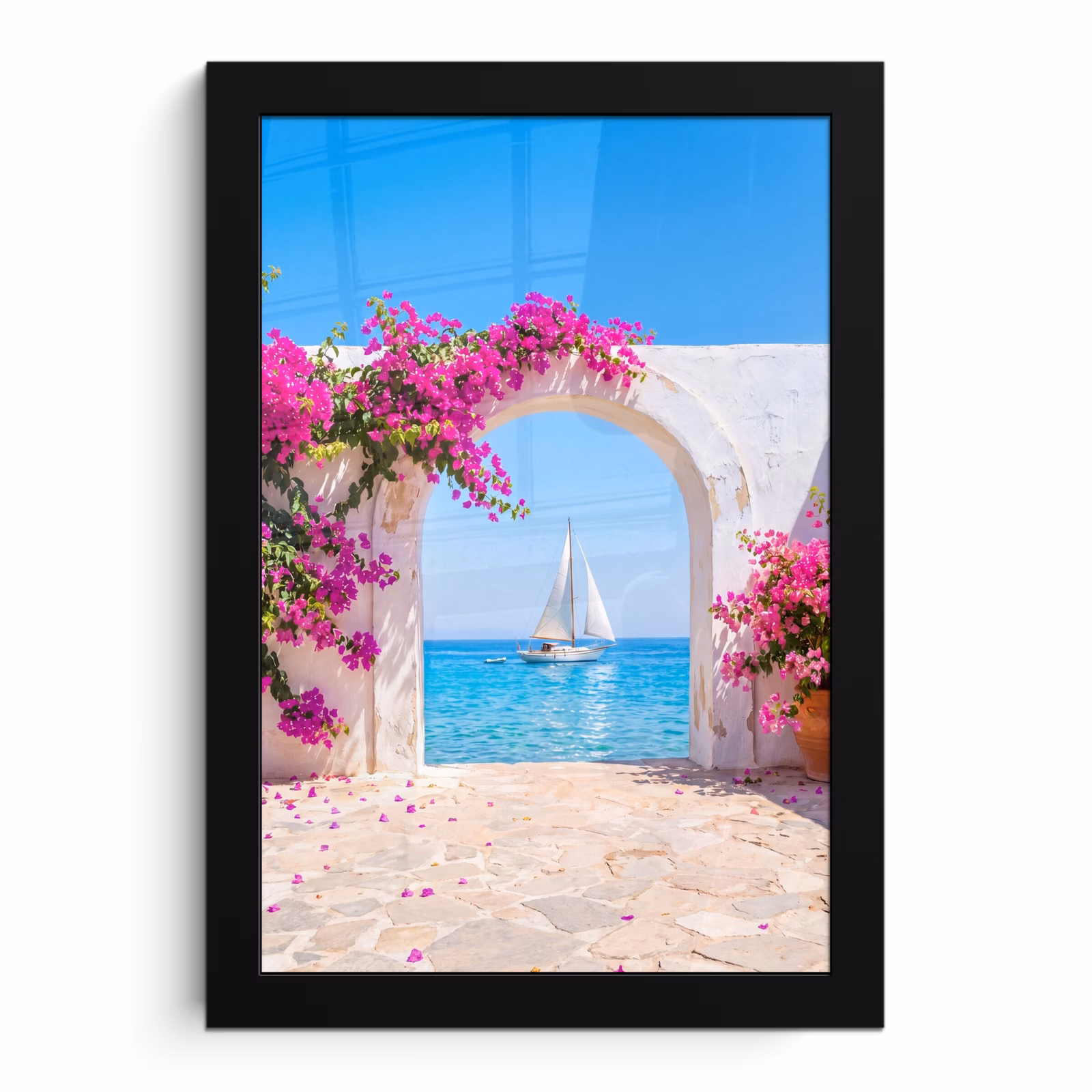 Bilder mit Rahmen - Blumen – Meer – Sommer — 1