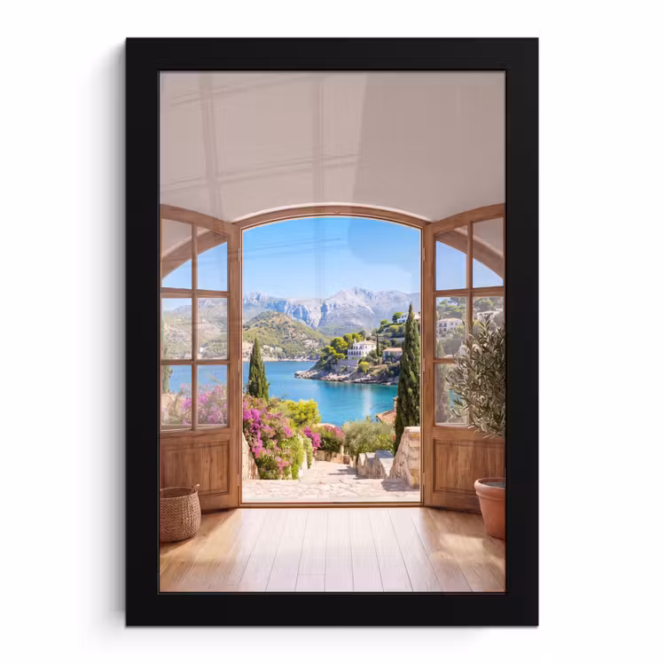 Bilder mit Rahmen - Aussicht – Bucht – Natur — 1