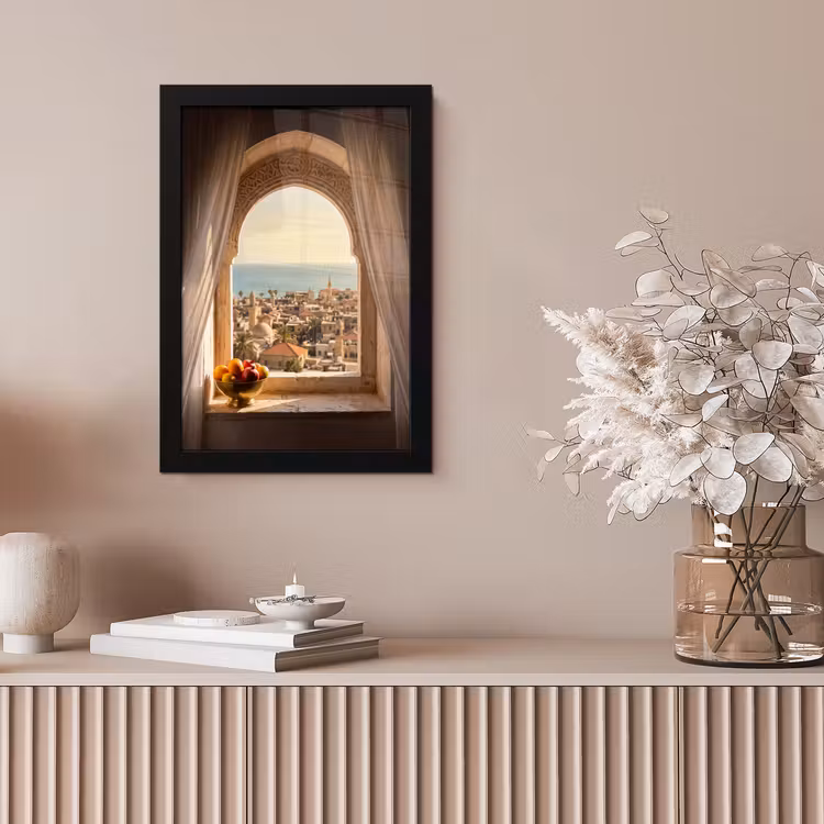 Bilder mit Rahmen - Fenster – Stadt – Meer — 4