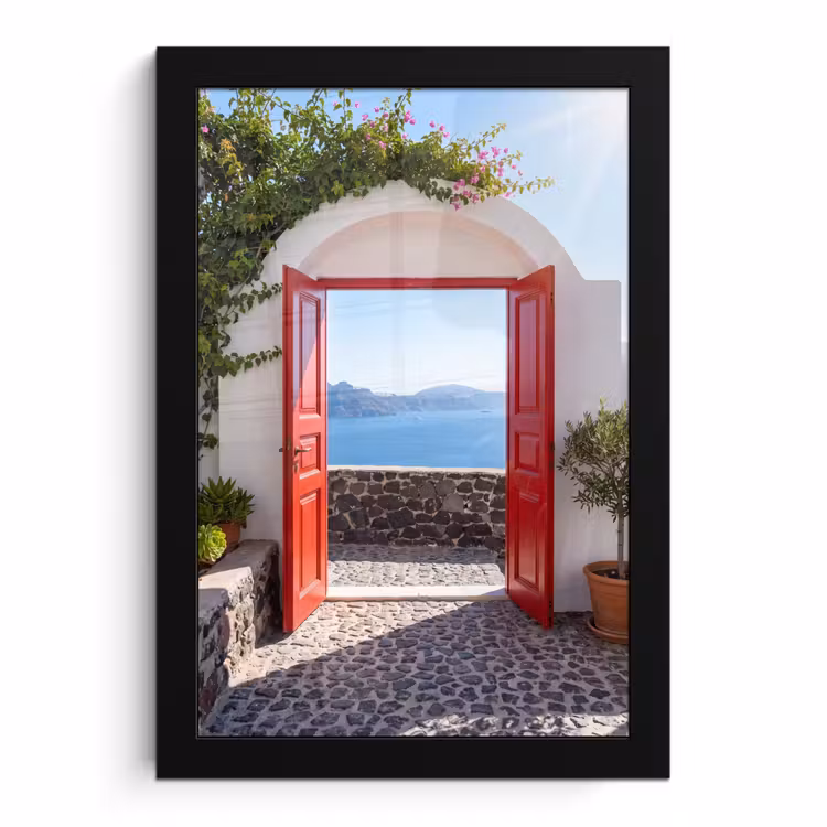 Bilder mit Rahmen - Tür – Meer – Natur — 1