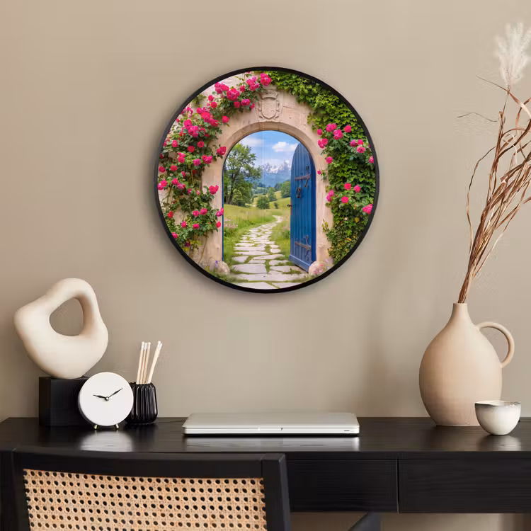 Poster im Rahmen Rund - Bogen – Landschaft – Natur — 3