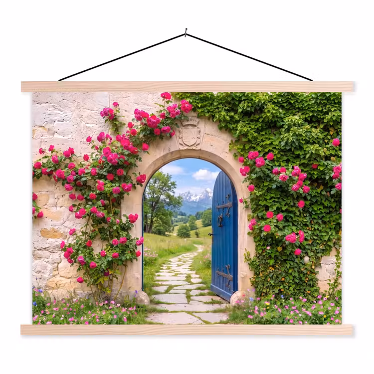 Stoffbild - Bogen – Landschaft – Natur — 1