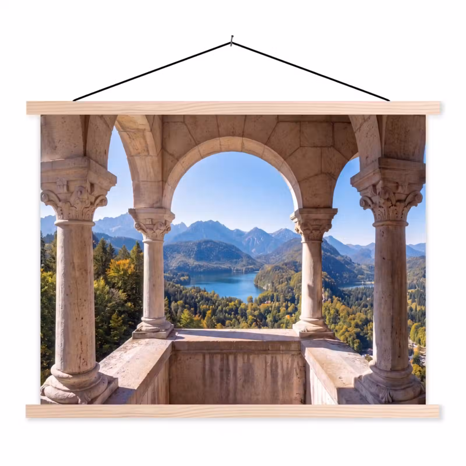 Stoffbild - Bogen – Aussicht – Landschaft — 1
