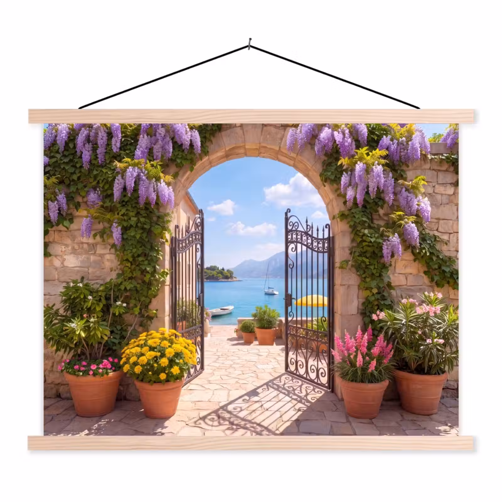 Stoffbild - Tor – Meer – Aussicht — 1