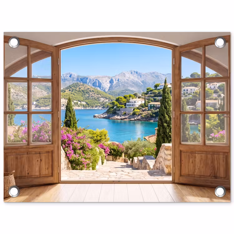 Gartenposter - Aussicht – Bucht – Natur — 1