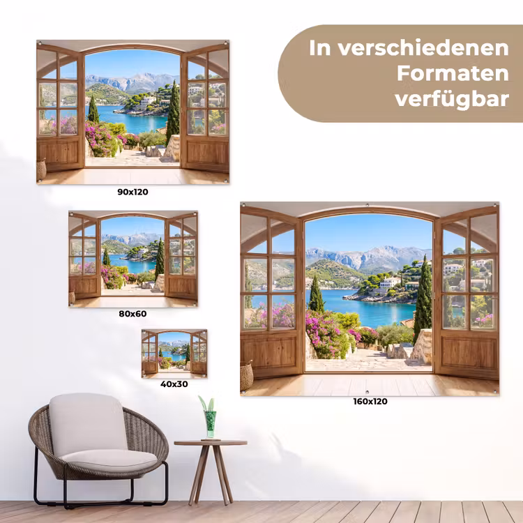 Gartenposter - Aussicht – Bucht – Natur — 6