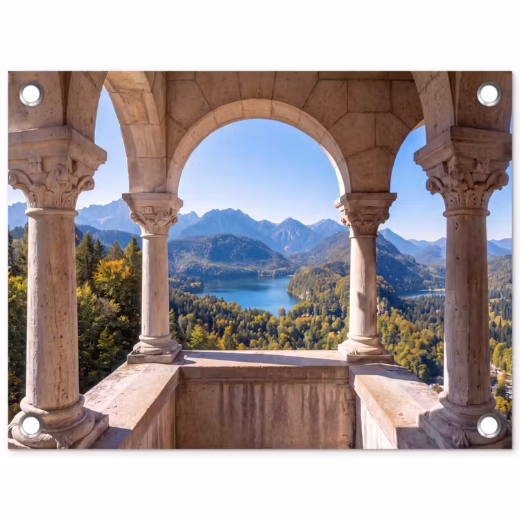 Gartenposter - Bogen – Aussicht – Landschaft — 1