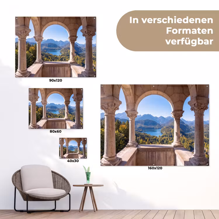 Gartenposter - Bogen – Aussicht – Landschaft — 6