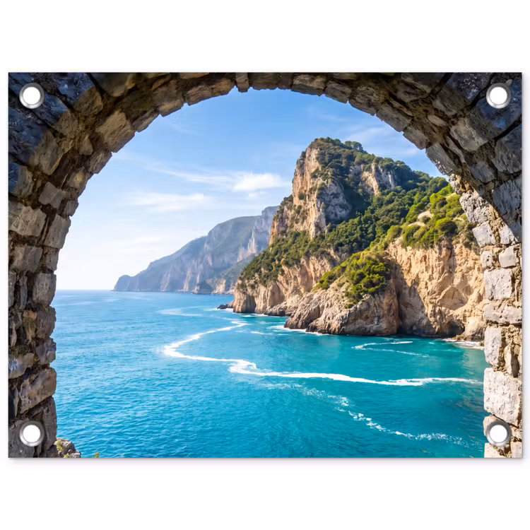 Gartenposter - Bogen – Meer – Natur — 1