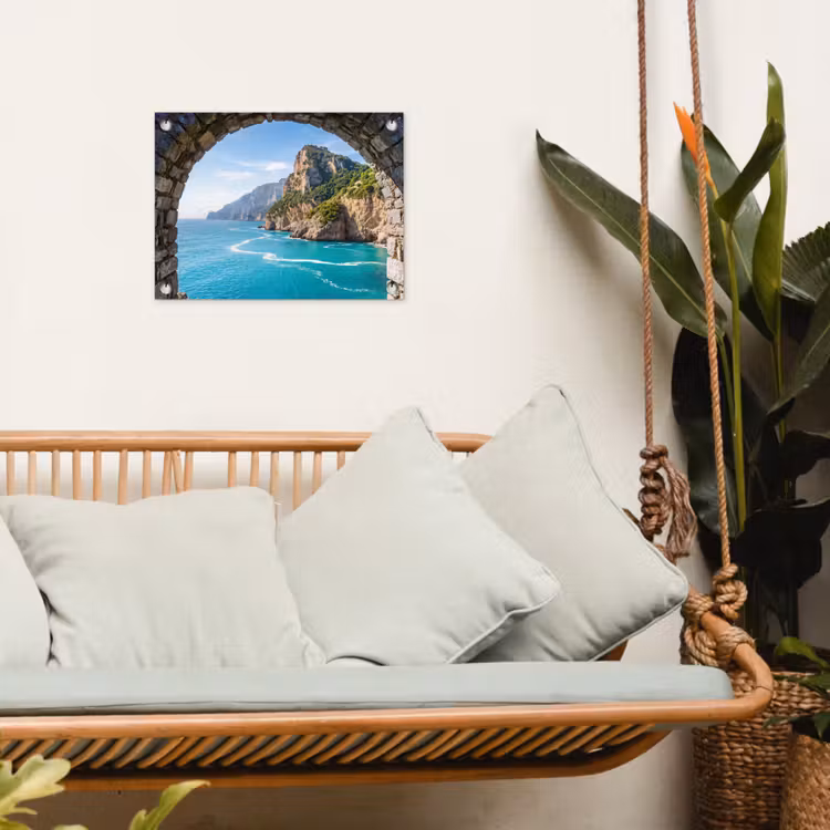 Gartenposter - Bogen – Meer – Natur — 4