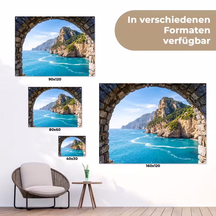 Gartenposter - Bogen – Meer – Natur — 6