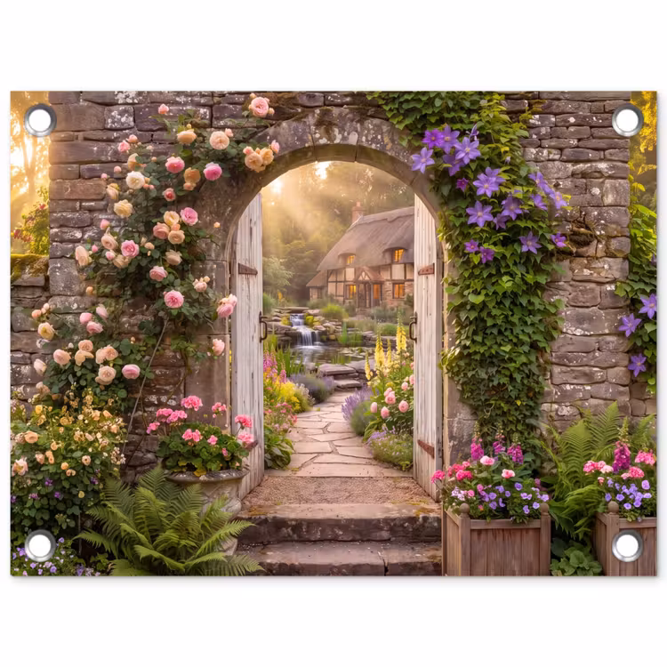 Gartenposter - Haus – Garten – Natur — 1