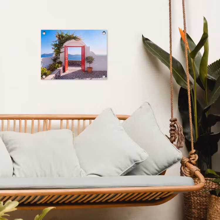 Gartenposter - Tür – Meer – Natur — 4
