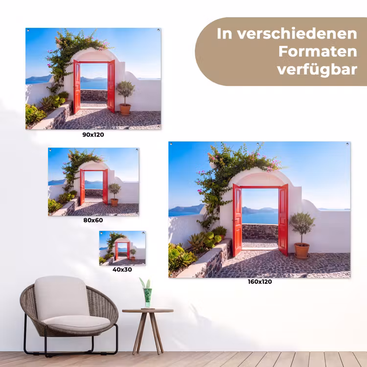 Gartenposter - Tür – Meer – Natur — 6