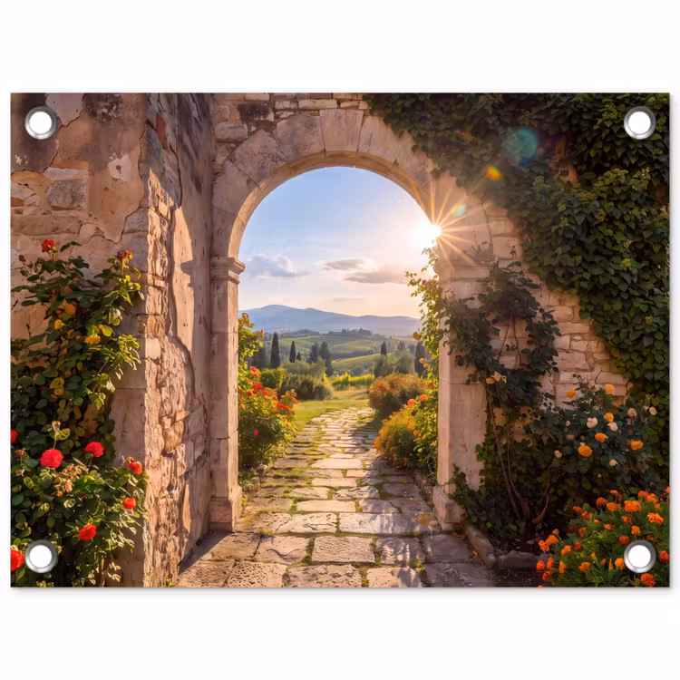 Gartenposter - Weg – Garten – Sonnig — 1