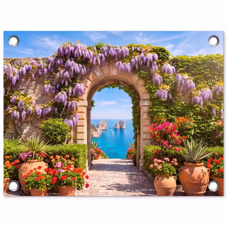 Gartenposter - Blumen – Garten – Landschaft — 1